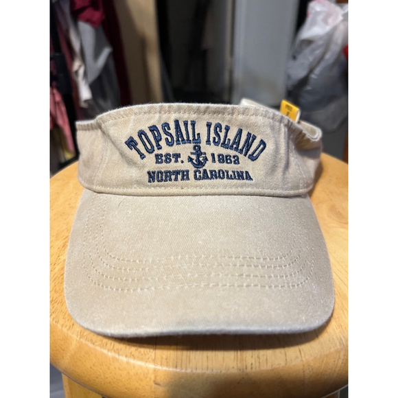 Topsail Island Visor Hat Beige L - Picture 1 of 6